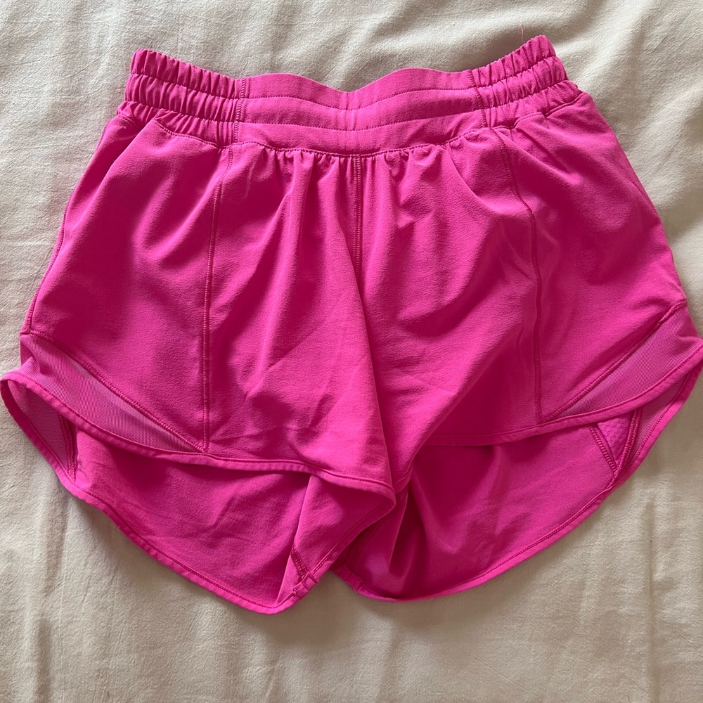 Sonic Pink Lululemon Hotty Hot Shorts